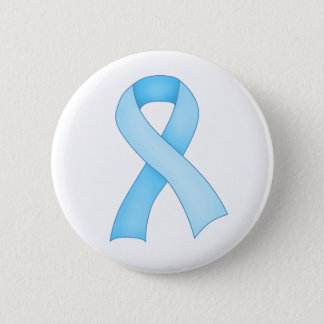 Blue Awareness Ribbon Button 0001