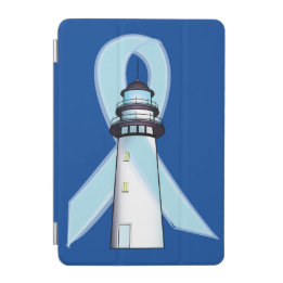 Blue Awareness Ribbon Lighthouse of Hope iPad Mini Cover
