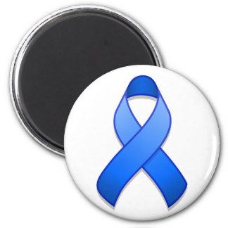 Blue Awareness Ribbon Magnet