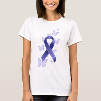 Blue Awareness Ribbon T-Shirt