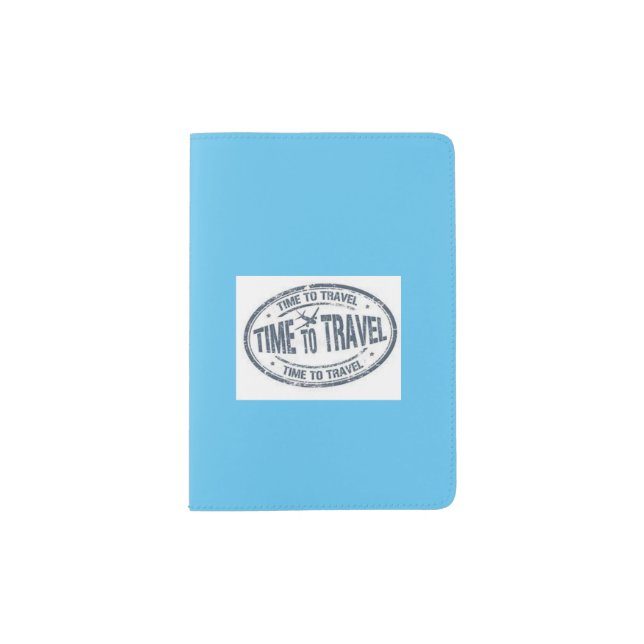 Blue Awesome Passaport Travaler Holder (Front)