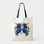 Blue Awesomeness with Unicorns Tote Bag