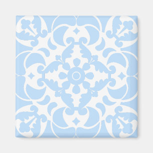 Blue Azulejos Portuguese Spanish Mediterranean Magnet