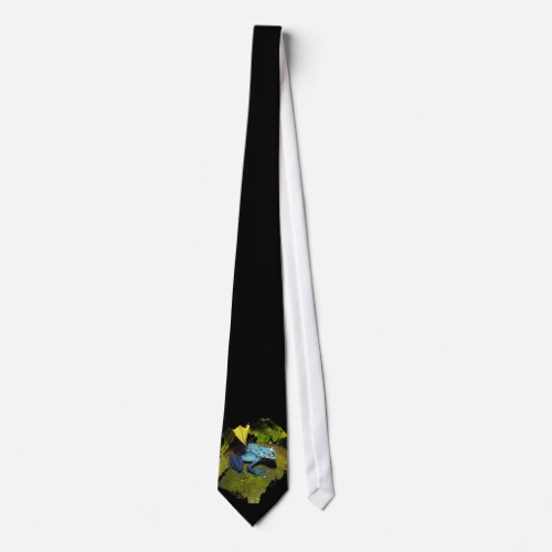 Blue Azure Poison Dart Frog Tie