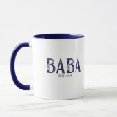 Blue Baba Year Established Mug (Left)