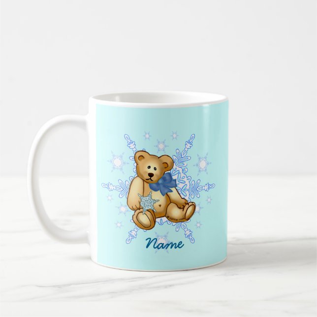Blue Baby Bear Coffee Mug (Left)