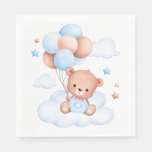 Blue Baby Bear Napkins