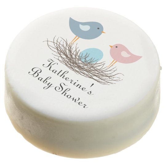 Blue Baby Bird S Nest Baby Shower Baby Shower Chocolate Covered