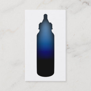 blue baby bottle business card