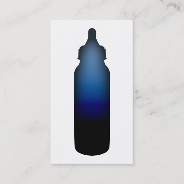 blue baby bottle business card (Front)