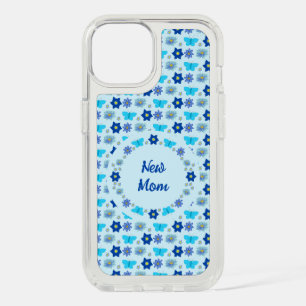 Blue Baby Boy Butterflies and Flowers Custom iPhone 15 Case