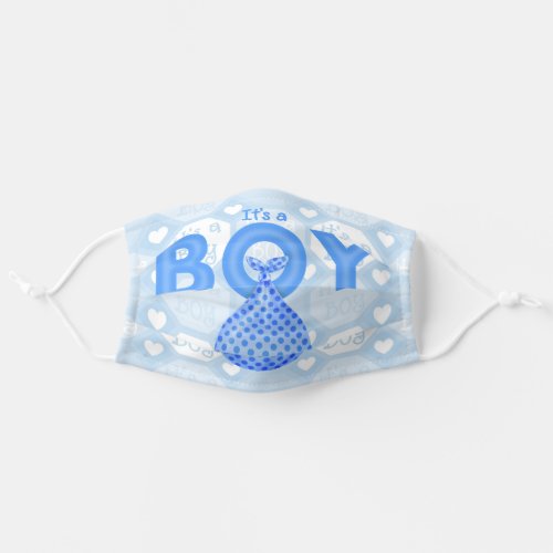 Blue Baby Boy Face Mask