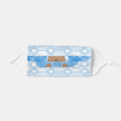 Blue Baby Boy Face Mask (Front, Folded)