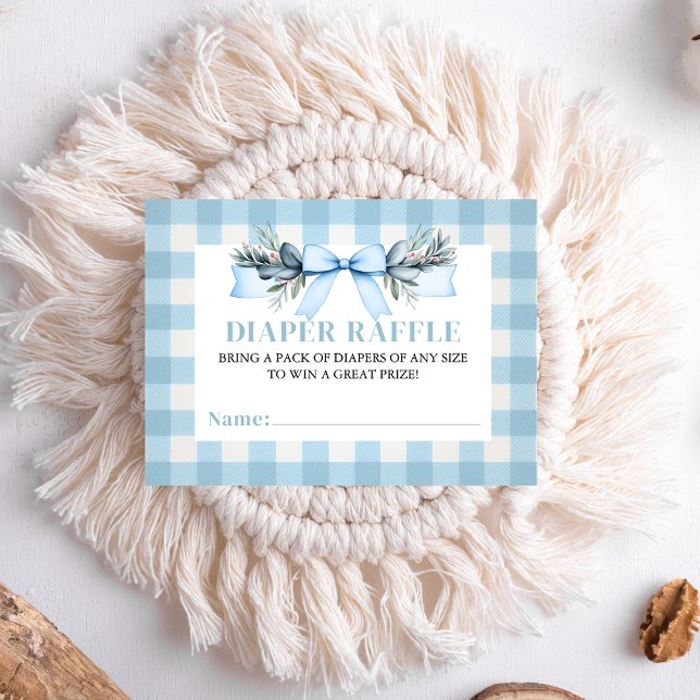 Blue Baby Boy Mallard Duck Diaper Raffle Enclosure Card (Blue Baby Boy Mallard Duck Diaper Raffle Enclosure Card)
