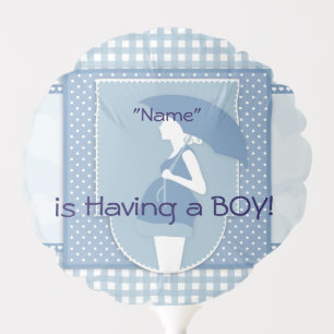Blue Baby Boy Shower Decorations Balloon