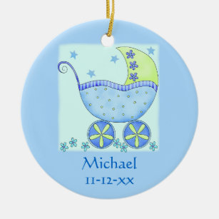 baby carriage ornament