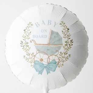 Blue Baby Carriage   Baby on Board Balloon