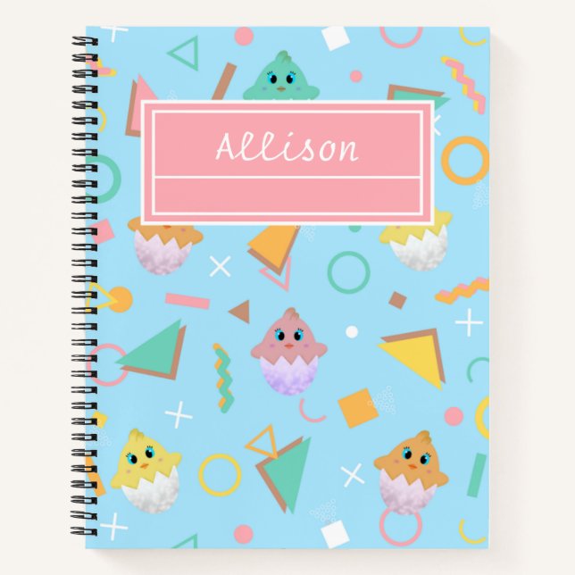 Blue Baby Chick Notebook (Front)