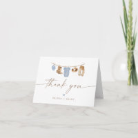 Blue Baby Clothesline Little Cowboy Baby Shower