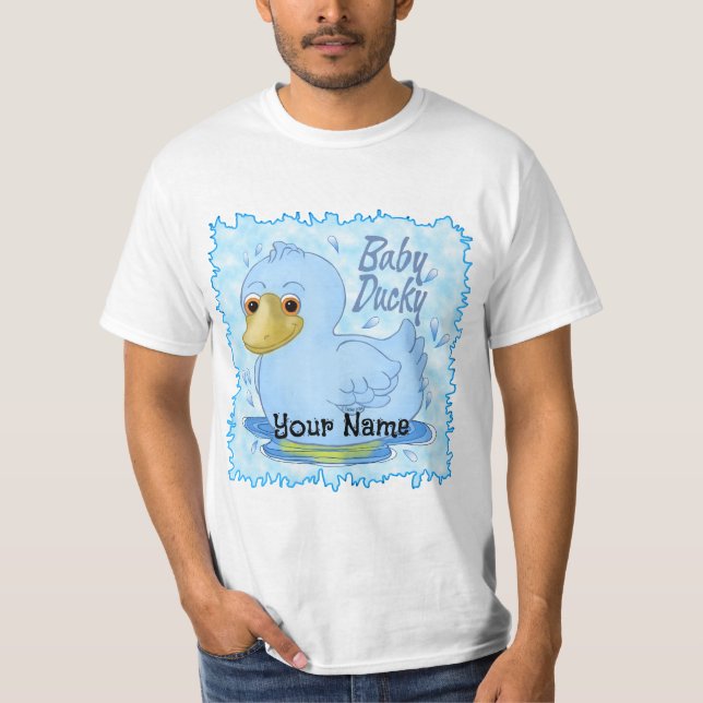 Blue Baby Duck  T-Shirt (Front)