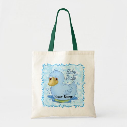 Blue Baby Ducky Tote Bag
