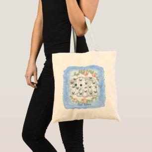 Blue Baby Elephant tote bag