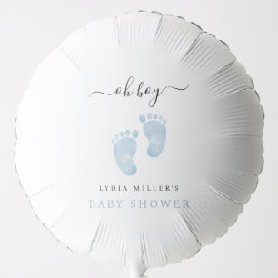 Blue Baby Feet Baby Shower oh boy Baby shower Balloon
