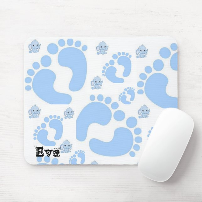 Blue Baby Feet Boy Mouse Pad! Pad (With Mouse)