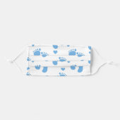 Blue Baby Feet Face Mask (Front, Folded)