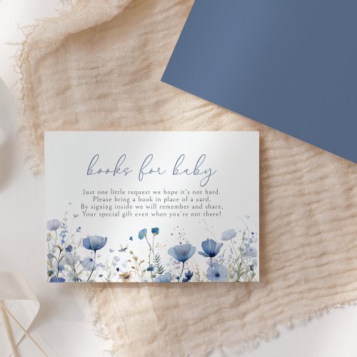 Blue Baby In Bloom Wildflower Books For Baby Enclosure Card