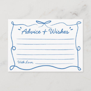 Blue Baby Is Brewing Coffee Advice and Wishes Enclosure Card