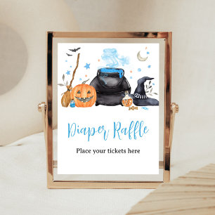 Blue Baby is Brewing Diaper Raffle Sign