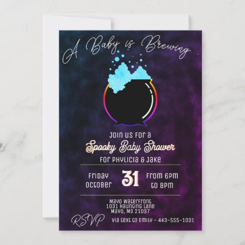 Blue Baby is Brewing Invitation