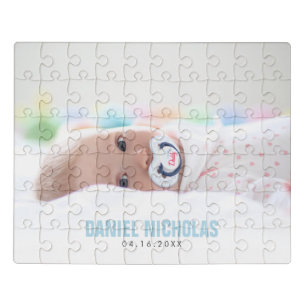 Blue Baby Name Jigsaw Puzzle