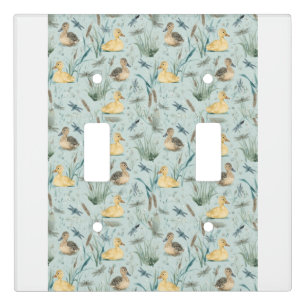 Blue Baby Nursery Accessories Duck Collection Light Switch Cover