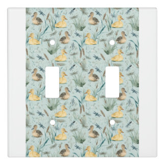 Blue Baby Nursery Accessories Duck Collection  Light Switch Cover