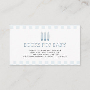 BLUE BABY ON BOARD Books for Baby Card