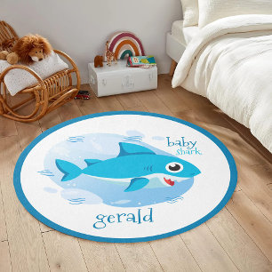 Blue Baby Shark Rug