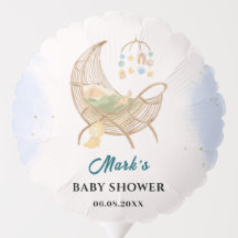 Blue Baby Shower Balloon – Custom Baby Name