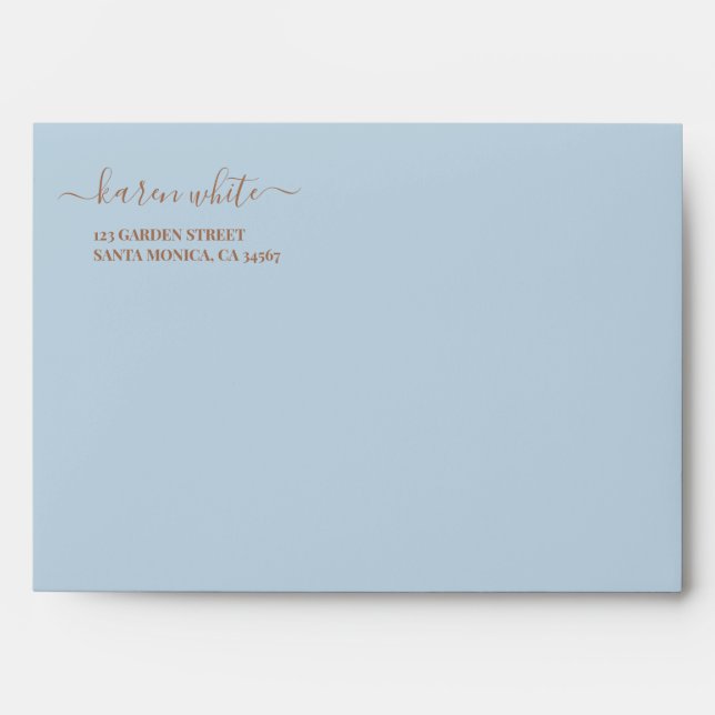 Blue Baby Shower Boy Envelope (Front)