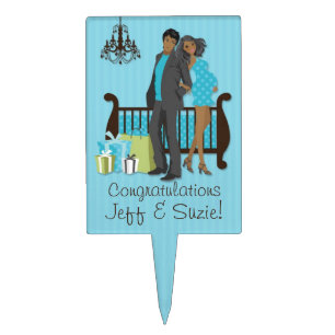 Blue Baby Shower Cake Topper for Boy
