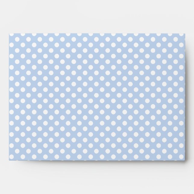blue baby shower elephant envelope (Front)