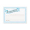 Blue Baby Shower Mommy Advice Card