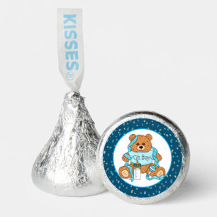 Blue Baby Shower Oh Boy Teddy Bear Hershey®'s Kisses®