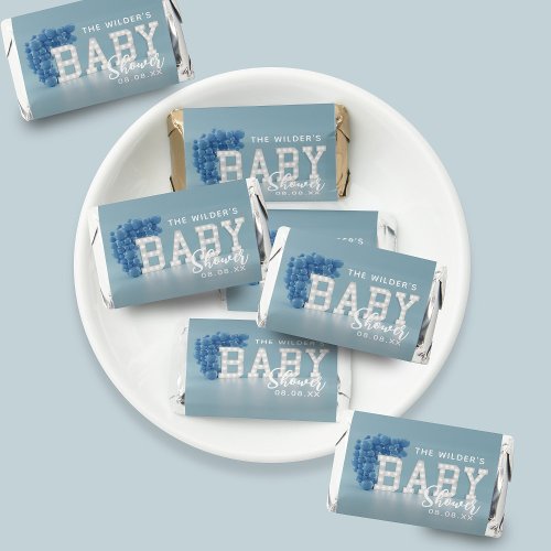 Blue Baby Shower Party Favors Hersheys Miniatures