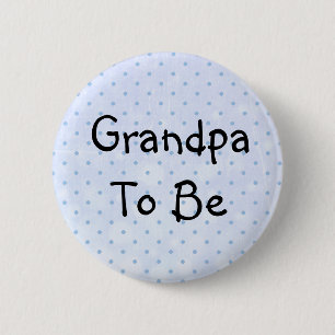 Blue Baby Shower Pin for the Grandpa to be