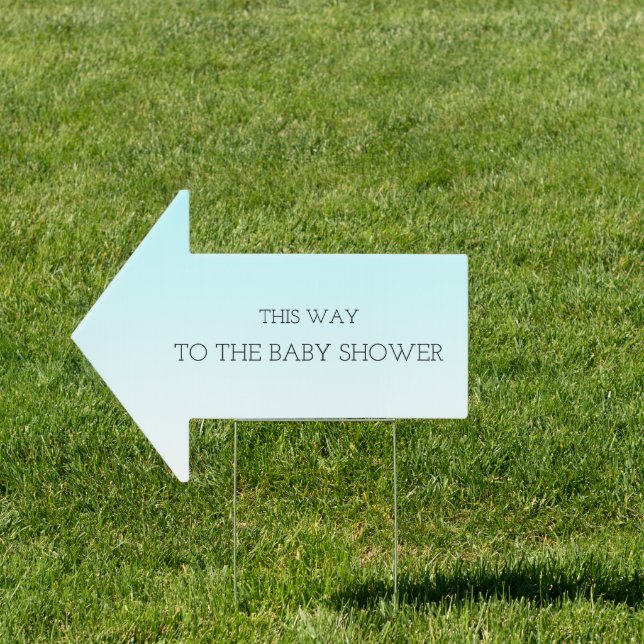 Blue Baby Shower | This Way| Sign (Insitu)