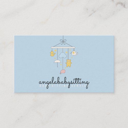 Blue Baby shower toy Business Card