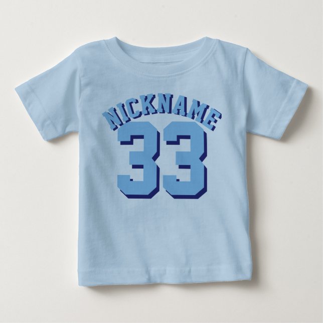 Blue Baby | Sports Jersey Design T-Shirt (Front)