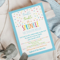 Blue Baby Sprinkle Invitation